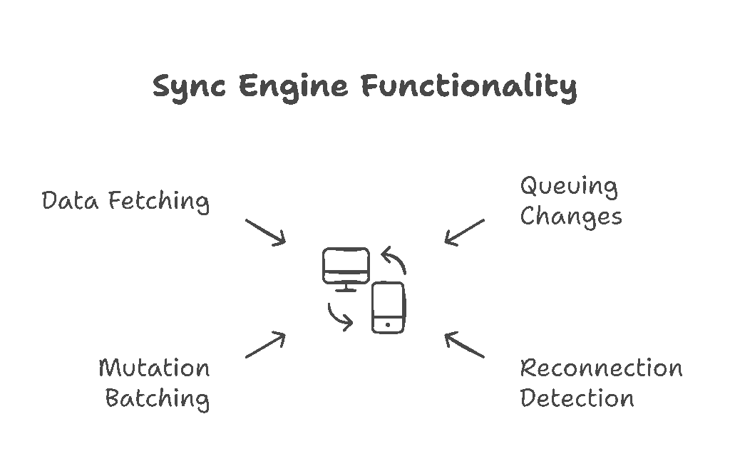 offline-first apps sync engine